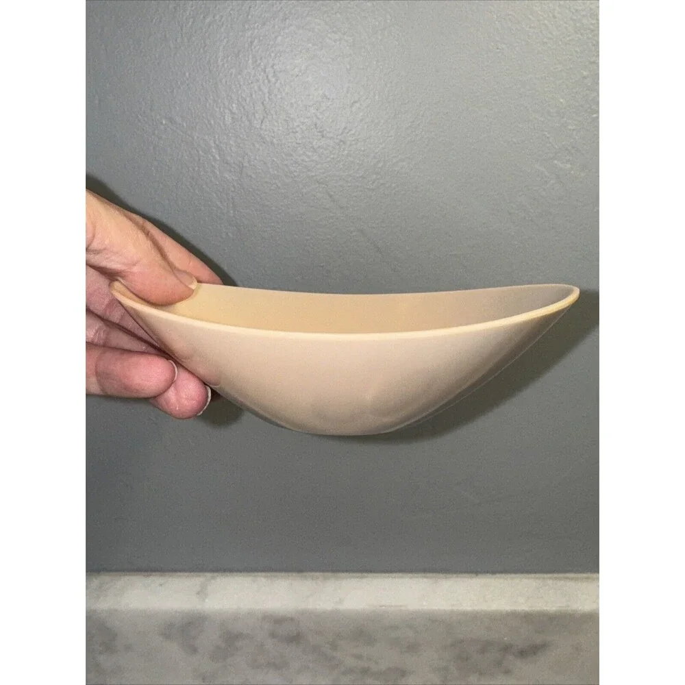 Fostoria Melamine Fawn Taupe Set Of 4 Casual Flair Bowls And 1 Sugar Bowl No Lid